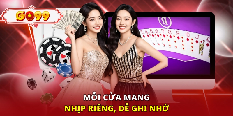 Mỗi cửa mang nhịp riêng, dễ ghi nhớ